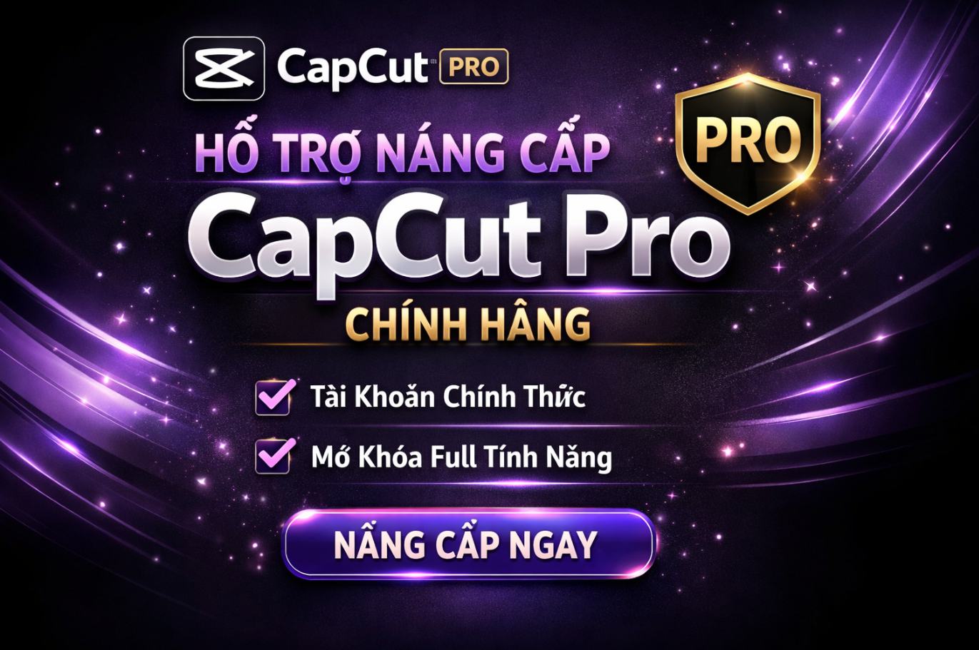 CAPCUT PRO BH full 1 năm